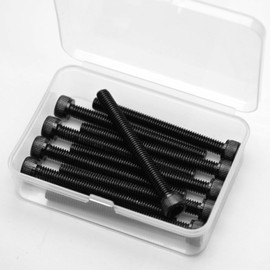 Pack of 10 M6 x 65 mm Cylinder Screws with Hexagon Socket 304 Stainless Steel Black Oxide Cylinder Head Screws Full Thread