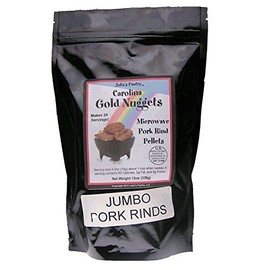 Carolina Gold Nuggets Pork Rinds Large Jumbo Chicharrones Package, 12 oz.