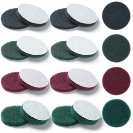 Prebarfun Pack of 32 Bosch Cleaning Brush, 75 mm Bosch Universal Brush, Bosch Universal Brush, Brush Pad High Performance Pad, Brush Attachment for Stains, Floors, Kitchen Tiles, Shower Tiles