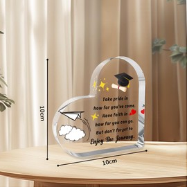 Graduation Gifts for Her,Graduation Gifts, Heart Shaped Graduations Plaque,University GIft for Daughter/Granddaughter/Friend/Cousin, Graduations Presents for Graduate High School