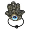Ebros Gift Sacred Symbols Hand of God Hamsa Palm Glass