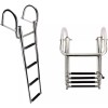Amarine Made 4 Step Pontoon Boat Ladder Stainless Steel Telescoping