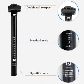 Acoser Bicycle Seat Post 25.4 X 300mm Alumium Adjustable Seatpost for MTB Road Bike BMX(25.4 X 300mm)