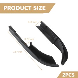 MOXRUQ 2 PCS Hardtop Roof Rain Diverter, JK Rain Gutter Extension, ABS Car Rain Water Diverter, Drip Rain Diverter Accessories, Compatible with 2018-2024 Wrangler JL JLU 2 Door&4 Door Hard-Top (Black)