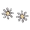 Betsey Johnson Womens Daisy Stud Earrings
