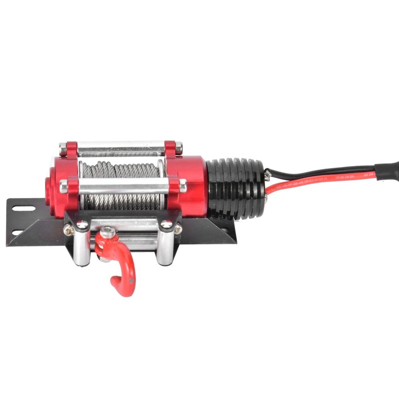 RC Car Metal Winch with Remote Controller Accessories fit for