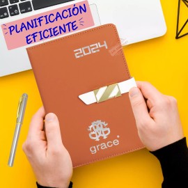 Grace Agenda Grace 2024 Diaria Ejecutiva Pestañas Mensuales