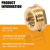 Brass Reducer, 3/4 Inch Male Thread x 1/8 Inch Female