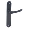 Aqbau® Door Handle Set Long Plate Black Door Handle Door