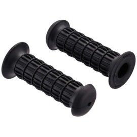 キジマ (kijima) バイク グリップ クラシックミニグリップ 非貫通タイプ ブラック 121*22.2mm 原付 スクーター 201-4901