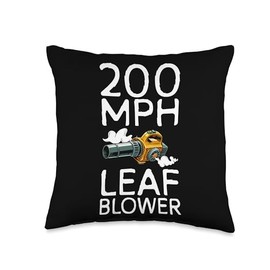 200 MPH Autumn Leaf Blower Throw Pillow