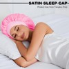 RTRTGS 1 Stück Seidenhaube zum Schlafen, schlafhaube seide,Verstellbare Satin Haarhaube,