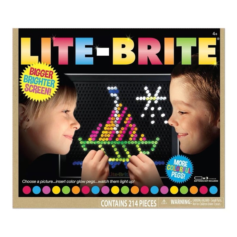 Lite Brite Clásico Con 6 Plantillas