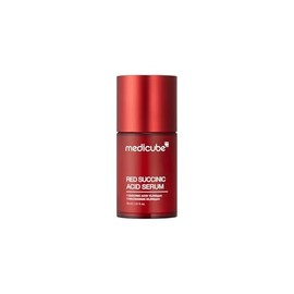 MEDICUBE Red Succinic Acid Clarifying Serum, Sérum Facial con Ácido Succínico 1%, Niacinamida 5%, BHA y Ceramida, para Marcas Visibles, Poros y Sebo, 30 ml