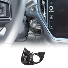 Car Engine Start Stop Button Cover Compatible with Subaru WRX 2022-2024, Push to Start Button Cover Ignition Protective Anti-Scratch Button Decoration Protector Accessories (Carbon Fiber Pattern)