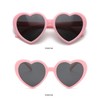 WDZAYXC Polarised Oversized Heart Retro Sunglasses Cute Glasses UV400 Protection,