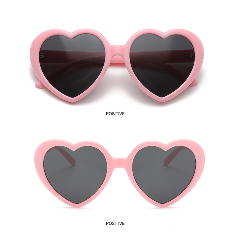 WDZAYXC Polarised Oversized Heart Retro Sunglasses Cute Glasses UV400 Protection,