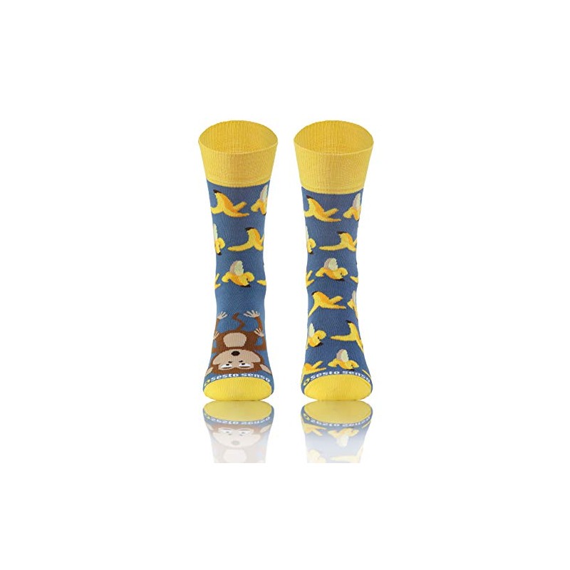 Sesto Senso Funny Unmatched Cotton Socks for Men and Women