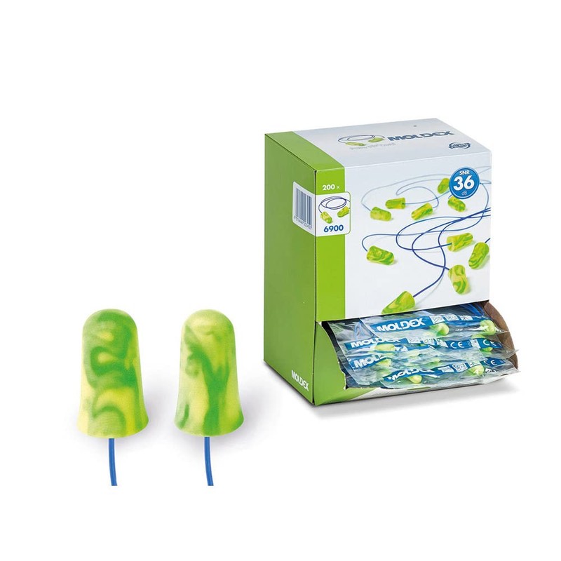 Moldex Pura-Fit 6900 Disposable Plugs with Cord SNR 36 dB