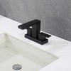 Jincrop Matte Black Bathroom Faucet 3 Hole, 4 Inch Centerset