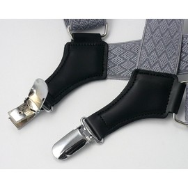 Peace Kobo Philip Men's Holster, Suspenders, Made in Japan, Width 1.2 inches (30 mm), gray