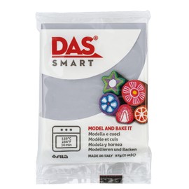 DAS Smart Oven Bake Modelling 56g Clay, Cool Grey, Ideal for Professionals and Hobbyists