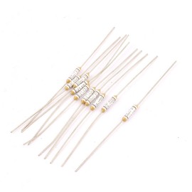 IIVVERR 10pcs Metal 150 Celsius Degree Cylinder Circuit Cut Off Temperature Thermal Fuses AC 250V 2A (10pcs Metal 150 Celsius Degree Cylinder Circuit Cut Off Temperature Thermal Fuses AC 250V 2A