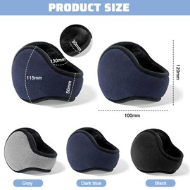 EUIEUT Pack of 3 Ear Warmers Men and Women Winter Earmuffs Ear Warmers Ear Warmers Adult Ear Warmer Ear Warmer Ear Warmer Outdoor Winter Accessories for Mountaineering Hiking Jogging, black