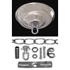 B&P Lamp® Solid Brass (Nickel Plated Shown) Canopy Kit, 5