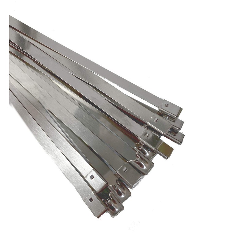SS304 Heavy Duty Stainless Steel Cable Ties Extra Long Extra