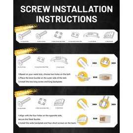 MANUEKLEAR Replacement Lever for Lever Belt with Patent, Professional Lever Belt Replacement Lever, Lever Belt Buckle Replacement for Lever Lifting Belt, Gold, One Size