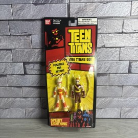 Bandai Teen Titans Go! Speedy & Lightning 3.5" Poseable Figures Bow Arrow Bandai