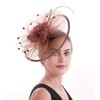 Lucky Leaf Women Girl Fascinators Hair Clip Hairpin Hat Feather