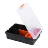 TYTOGE Plastic Tool Storage Box,Two Layer Components Storage Case Small