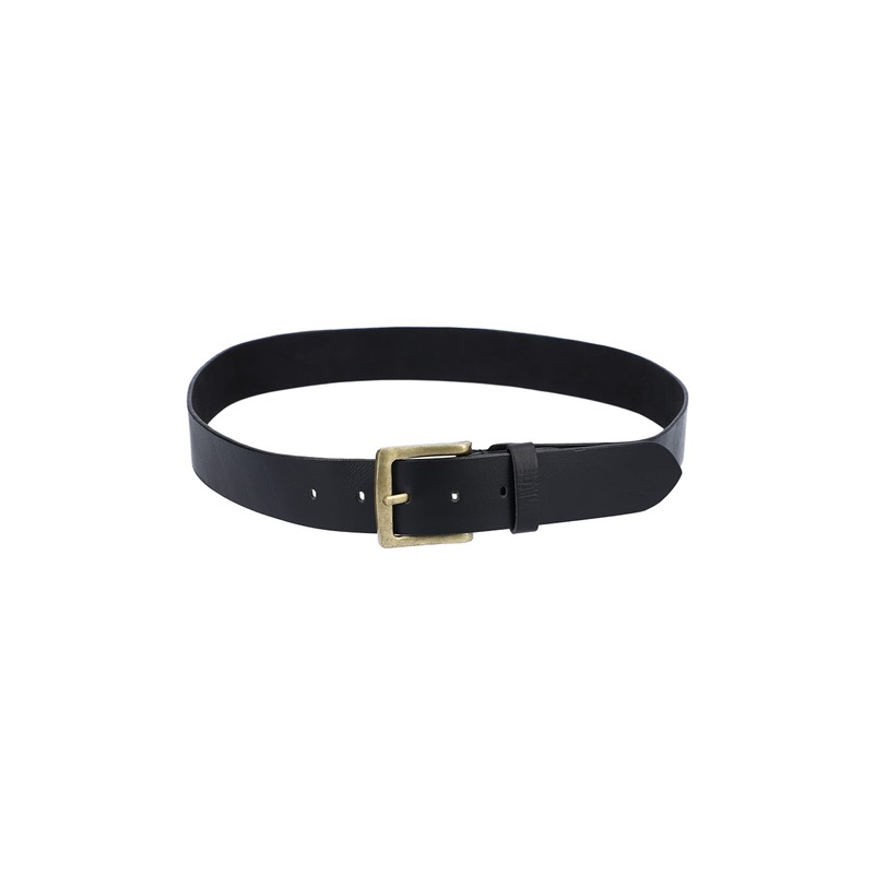 Gusti Jori Simple Leather Belt with Golden Buckle Accessories Men