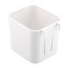HAKZEON 4 Pack White Hanging Cup Holders, Plastic Pegboard Storage