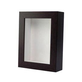 CountryArtHouse 5x7 Brown Shadow Box Frame with A 1 3/4" Usable Depth Includes White Suede Acid-Free Backing, UV Resistant Acrylic, & Hanging Hardware