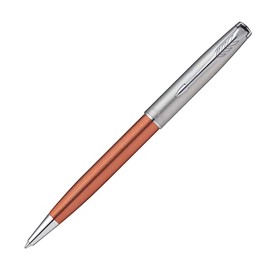 PARKER 2169360 Ballpoint Pen Sonnet Essential Orange & Sandblast CT Medium Point, Oil-based, Gift Boxed