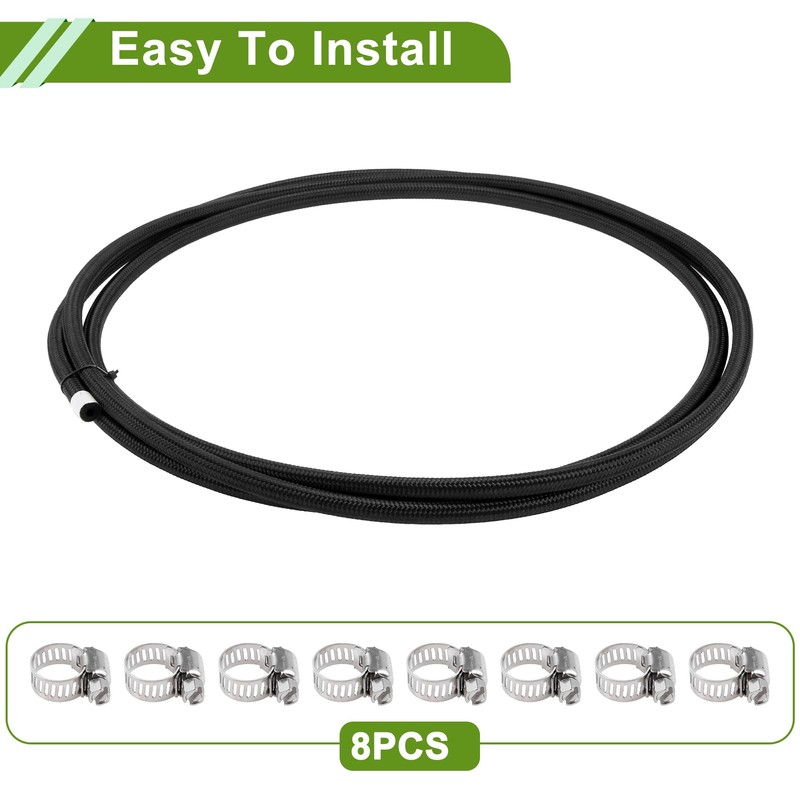 X AUTOHAUX 3/16" Fuel Line Kit 12ft Vacuum Hose Automotive