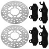 Caltric 2 Front Brake Disc Rotor And Pad for Yamaha