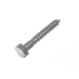 Pack of 8 Hex Head Coach Carriage Screws M6 BZP 6 mm x 40 mm
