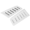 2pcs Motorhaubenablüftung, Universal Car Air Einlasshaubehaube Motorhaube Lüftungslüftung ABS Plastik