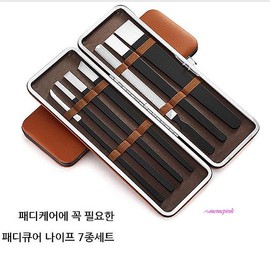 미미샵D 7-Piece Pedicure Tool Set for Foot Care - Self-Pedicure, Nail Care, Ingrown Toenail and Callus Removal