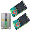 Luggage Strap Suitcase Belt Travel Bag Accessories (Lively Locations-2pack)