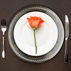 Brightalk 13-Inch Stainless Steel Twist Pattern Charger Plates, 6 Pcs