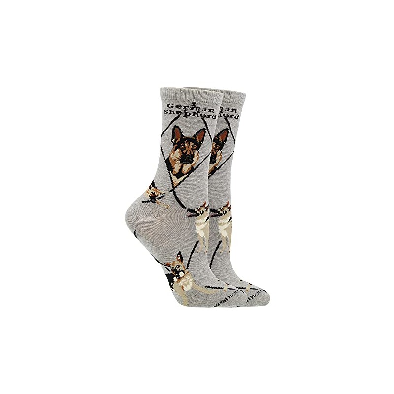 WHD German Shepherd Socks (Gray, Medium)
