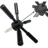 MOUNT 5 Spoke Gun Safe Handle Black Heavy-Duty Handle Gun