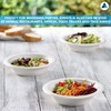 Nationwide Paper 8oz 100pcs White Bagasse Sugarcane Disposable Bowls, Strong