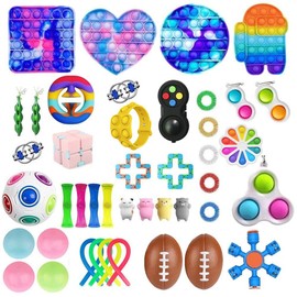 43Pcs Sensory Toys Set Decompression Toys Squeezing Hand Toys for Kids Adults Party Gifts
