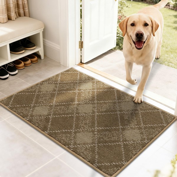 COSY HOMEER Door Mat 20" x 32", Dirt Trapper Entryway